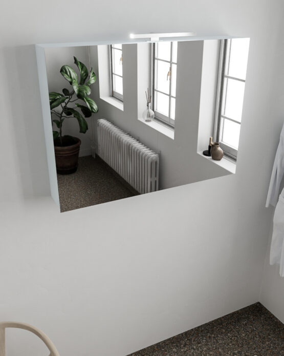 MONDIAZ CUBB Camerino 100x70x16cm color Clay con 2 puertas.