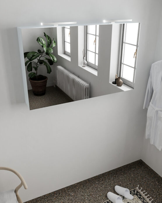 MONDIAZ CUBB Camerino 120x70x16cm color Clay con 2 puertas.