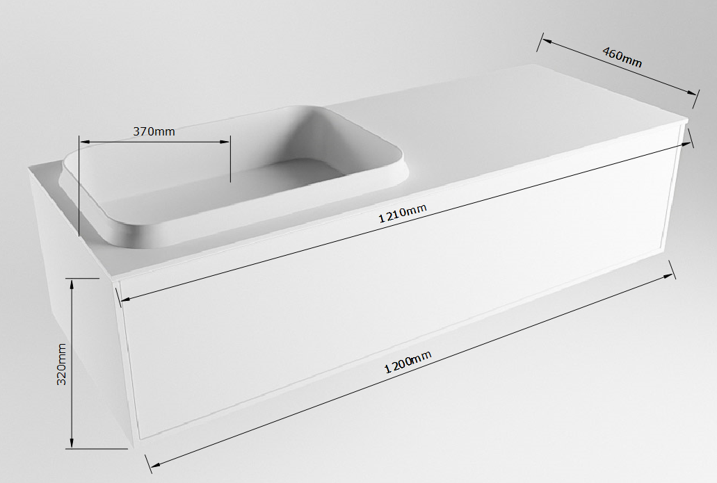 MONDIAZ ERIN 120cm mueble de baño color Linen 1 cajón. Lavabo RIDGE Izquierda sin orificio color Talc. 7 MONDIAZ ERIN 120cm mueble de baño color Linen 1 cajón. Lavabo RIDGE Izquierda sin orificio color Talc. - Imagen 7
