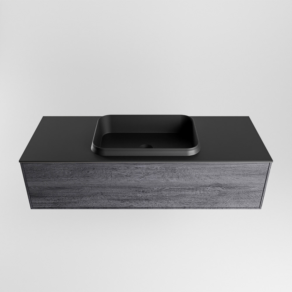 MONDIAZ ERIN 120cm mueble de baño color Antracite 1 cajón. Lavabo RIDGE Centro 1 orificio color Urban. 5 MONDIAZ ERIN 120cm mueble de baño color Antracite 1 cajón. Lavabo RIDGE Centro 1 orificio color Urban. - Imagen 5
