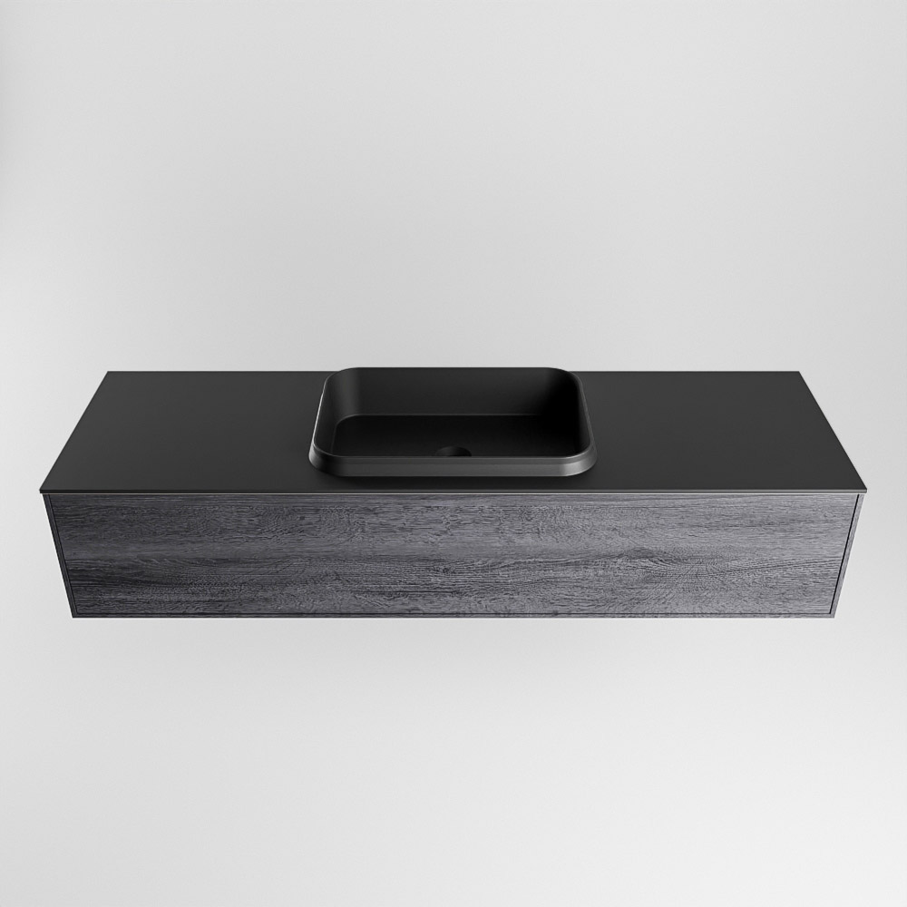 MONDIAZ ERIN 150cm mueble de baño color Antracite 1 cajón. Lavabo RIDGE Centro sin orificio color Urban. 5 MONDIAZ ERIN 150cm mueble de baño color Antracite 1 cajón. Lavabo RIDGE Centro sin orificio color Urban. - Imagen 5