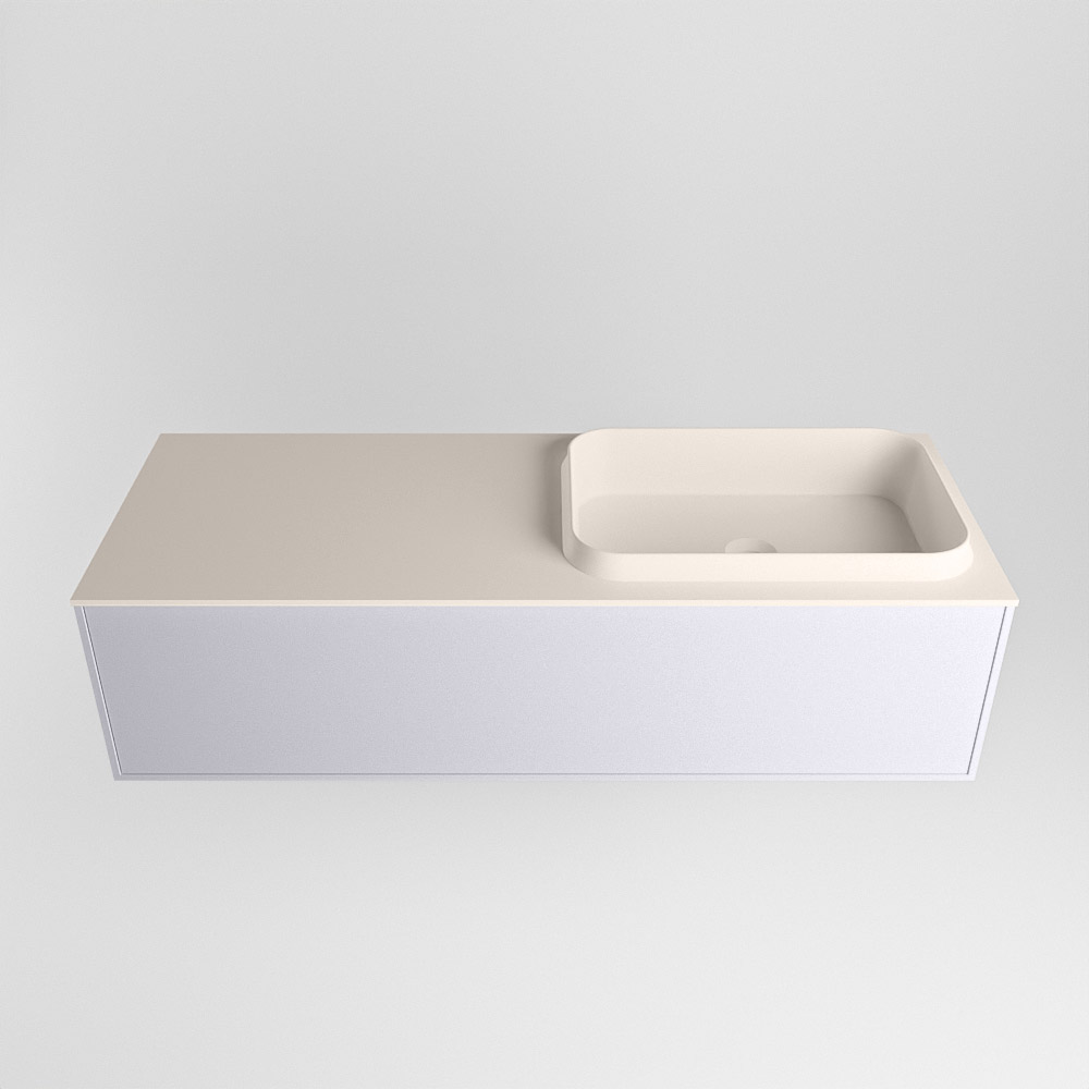 MONDIAZ ERIN 120cm mueble de baño color Cale 1 cajón. Lavabo RIDGE Derecho sin orificio color Linen. 5 MONDIAZ ERIN 120cm mueble de baño color Cale 1 cajón. Lavabo RIDGE Derecho sin orificio color Linen. - Imagen 5