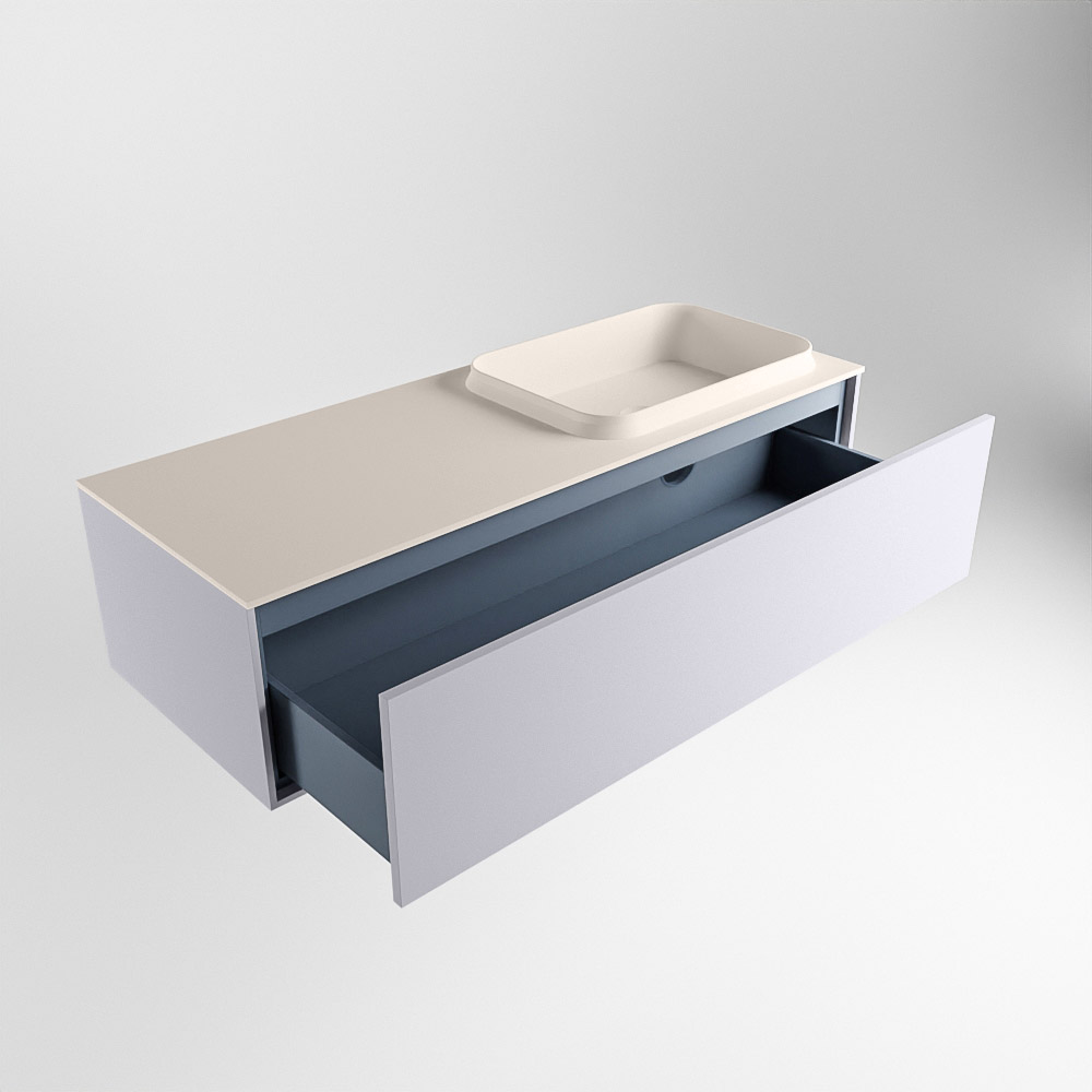 MONDIAZ ERIN 120cm mueble de baño color Cale 1 cajón. Lavabo RIDGE Derecho sin orificio color Linen. 6 MONDIAZ ERIN 120cm mueble de baño color Cale 1 cajón. Lavabo RIDGE Derecho sin orificio color Linen. - Imagen 6