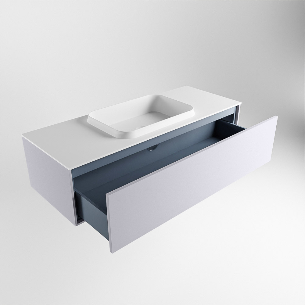MONDIAZ ERIN 120cm mueble de baño color Cale 1 cajón. Lavabo RIDGE Centro 1 orificio color Talc. 6 MONDIAZ ERIN 120cm mueble de baño color Cale 1 cajón. Lavabo RIDGE Centro 1 orificio color Talc. - Imagen 6