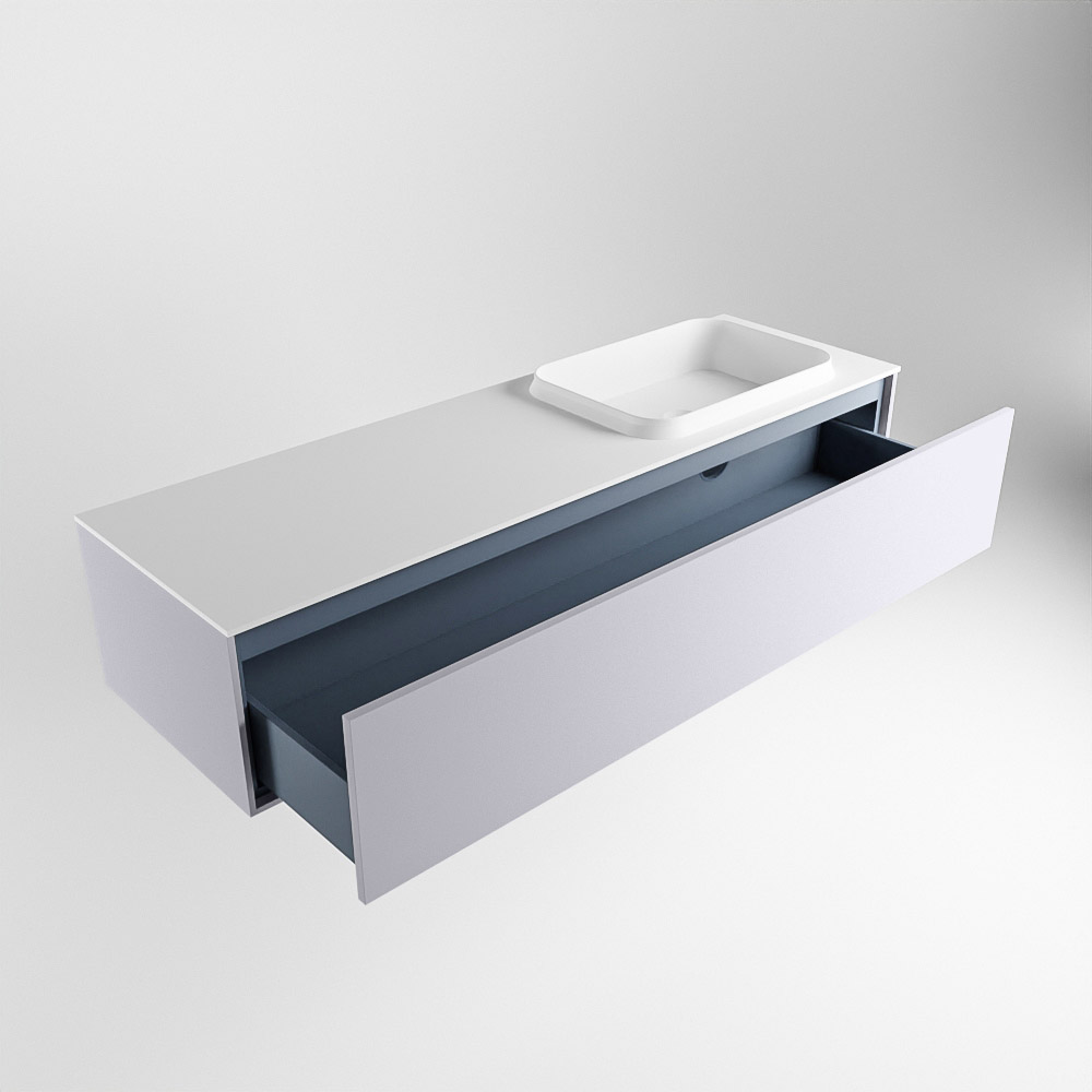 MONDIAZ ERIN 150cm mueble de baño color Cale 1 cajón. Lavabo RIDGE Derecho 1 orificio color Talc. 6 MONDIAZ ERIN 150cm mueble de baño color Cale 1 cajón. Lavabo RIDGE Derecho 1 orificio color Talc. - Imagen 6