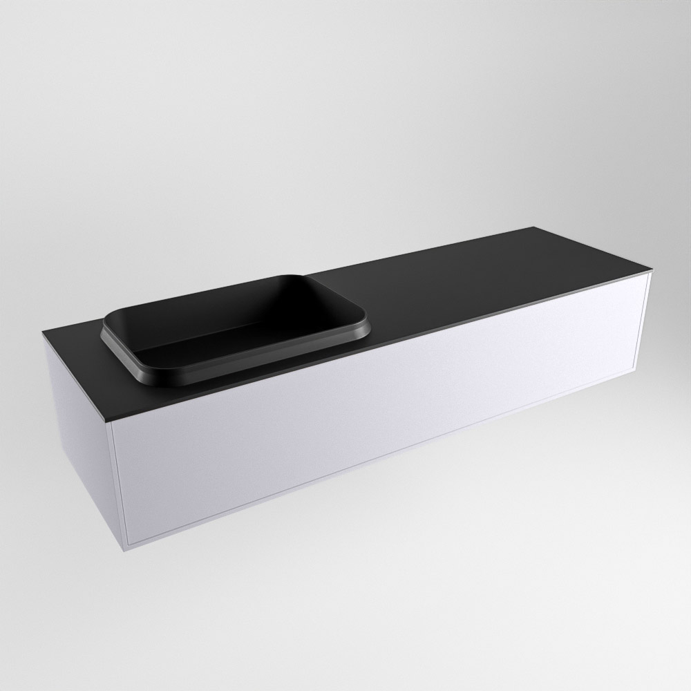 MONDIAZ ERIN 150cm mueble de baño color Cale 1 cajón. Lavabo RIDGE Izquierda sin orificio color Urban. 4 MONDIAZ ERIN 150cm mueble de baño color Cale 1 cajón. Lavabo RIDGE Izquierda sin orificio color Urban. - Imagen 4