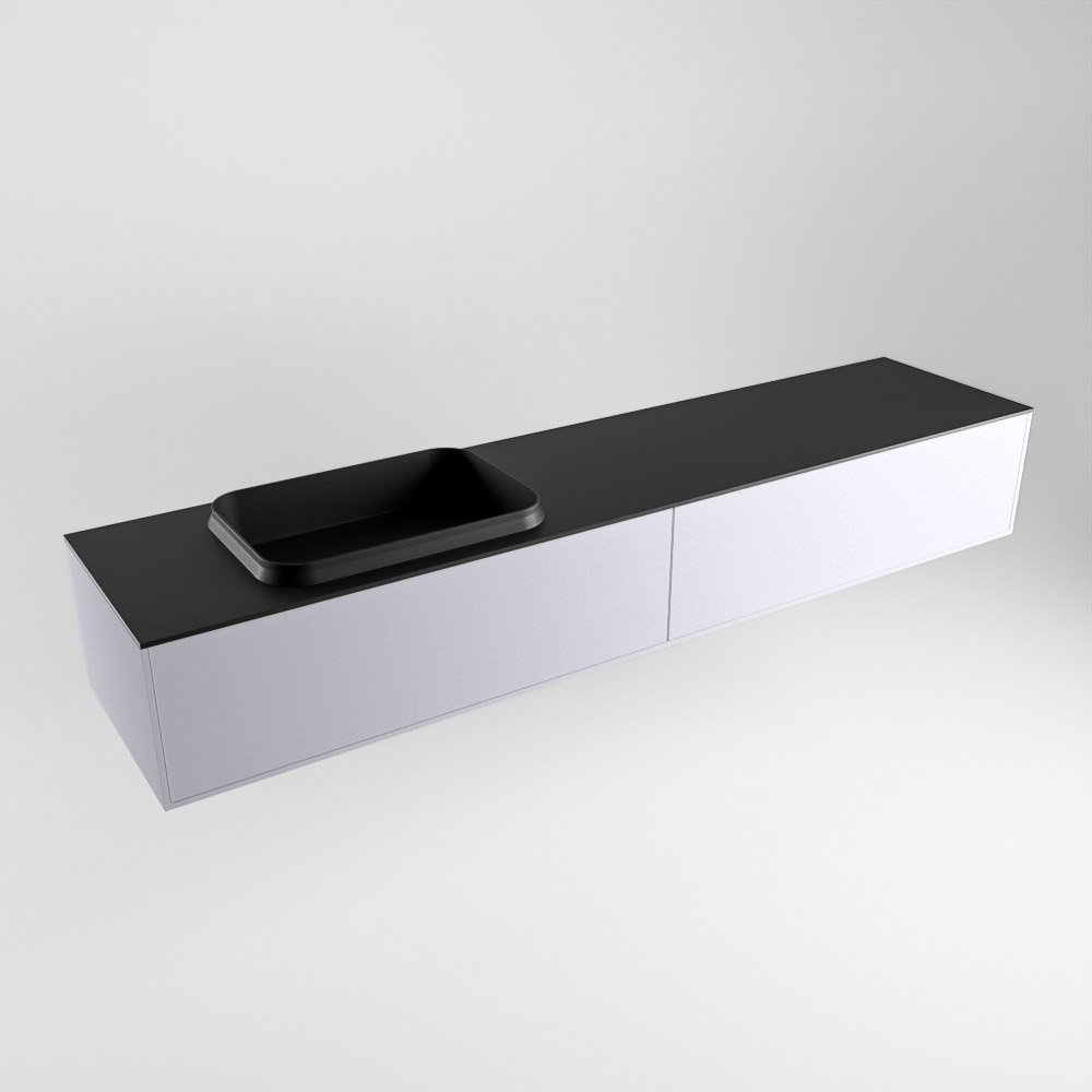 MONDIAZ ERIN 200cm mueble de baño color Cale 2 cajones. Lavabo RIDGE Izquierda sin orificio color Urban. 4 MONDIAZ ERIN 200cm mueble de baño color Cale 2 cajones. Lavabo RIDGE Izquierda sin orificio color Urban. - Imagen 4