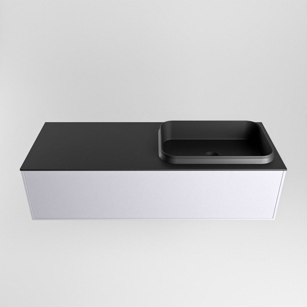 MONDIAZ ERIN 120cm mueble de baño color Cale 1 cajón. Lavabo RIDGE Derecho sin orificio color Urban. 5 MONDIAZ ERIN 120cm mueble de baño color Cale 1 cajón. Lavabo RIDGE Derecho sin orificio color Urban. - Imagen 5