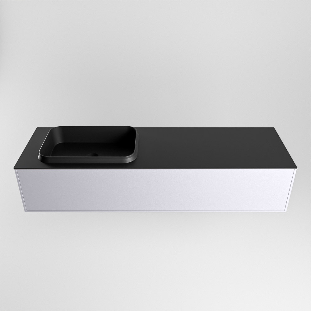 MONDIAZ ERIN 150cm mueble de baño color Cale 1 cajón. Lavabo RIDGE Izquierda sin orificio color Urban. 5 MONDIAZ ERIN 150cm mueble de baño color Cale 1 cajón. Lavabo RIDGE Izquierda sin orificio color Urban. - Imagen 5