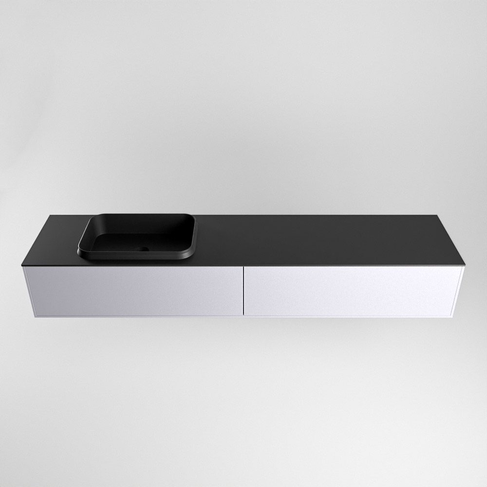 MONDIAZ ERIN 200cm mueble de baño color Cale 2 cajones. Lavabo RIDGE Izquierda sin orificio color Urban. 5 MONDIAZ ERIN 200cm mueble de baño color Cale 2 cajones. Lavabo RIDGE Izquierda sin orificio color Urban. - Imagen 5