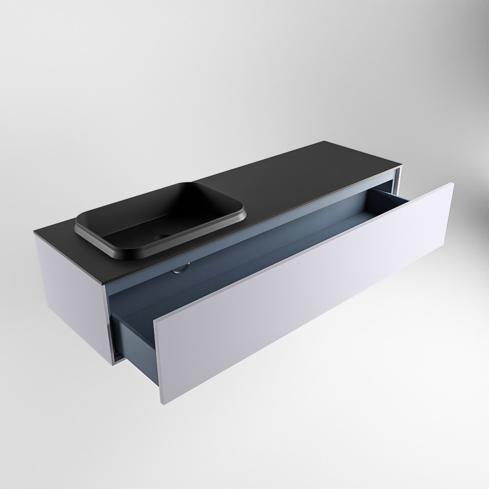 MONDIAZ ERIN 150cm mueble de baño color Cale 1 cajón. Lavabo RIDGE Izquierda sin orificio color Urban. 6 MONDIAZ ERIN 150cm mueble de baño color Cale 1 cajón. Lavabo RIDGE Izquierda sin orificio color Urban. - Imagen 6