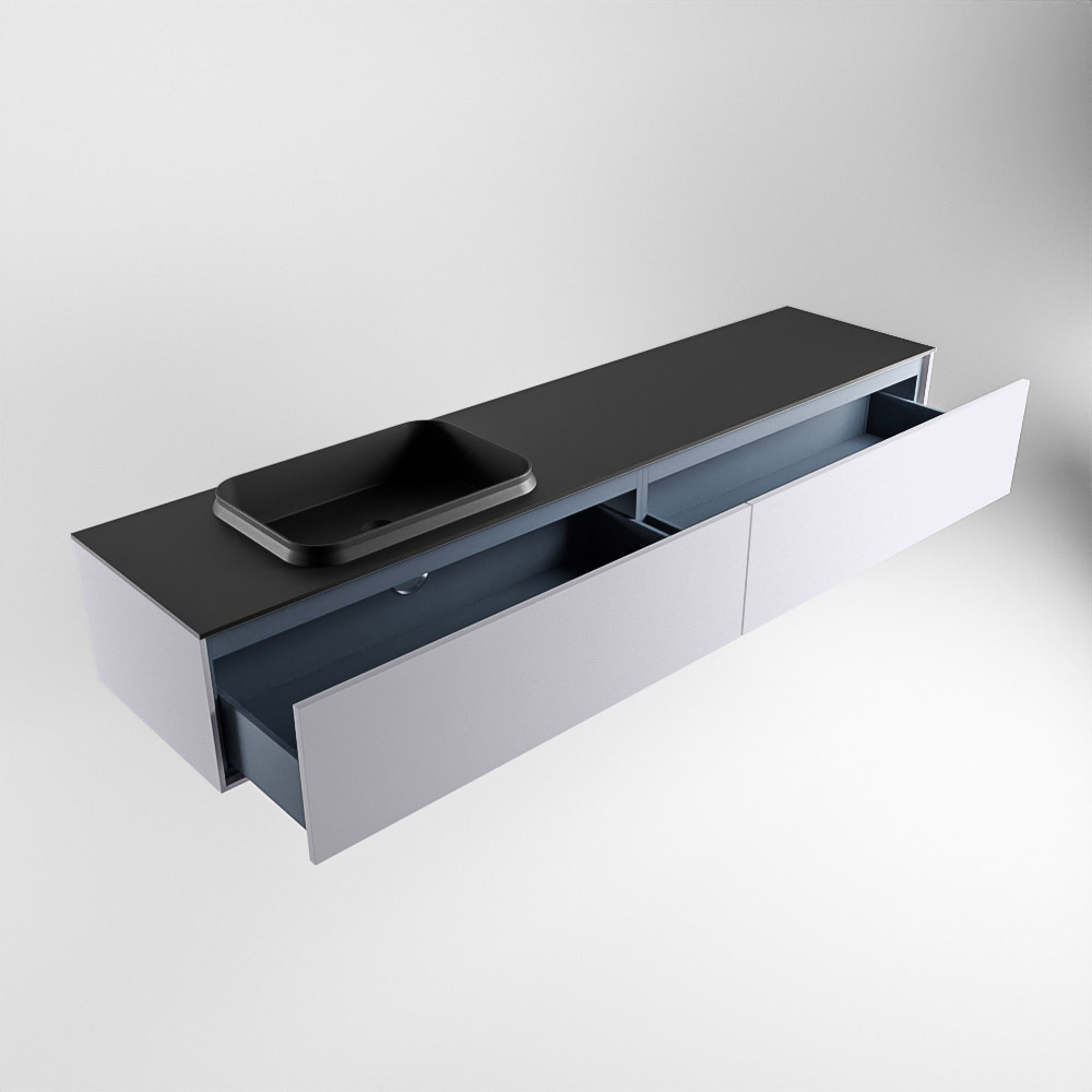 MONDIAZ ERIN 200cm mueble de baño color Cale 2 cajones. Lavabo RIDGE Izquierda sin orificio color Urban. 6 MONDIAZ ERIN 200cm mueble de baño color Cale 2 cajones. Lavabo RIDGE Izquierda sin orificio color Urban. - Imagen 6
