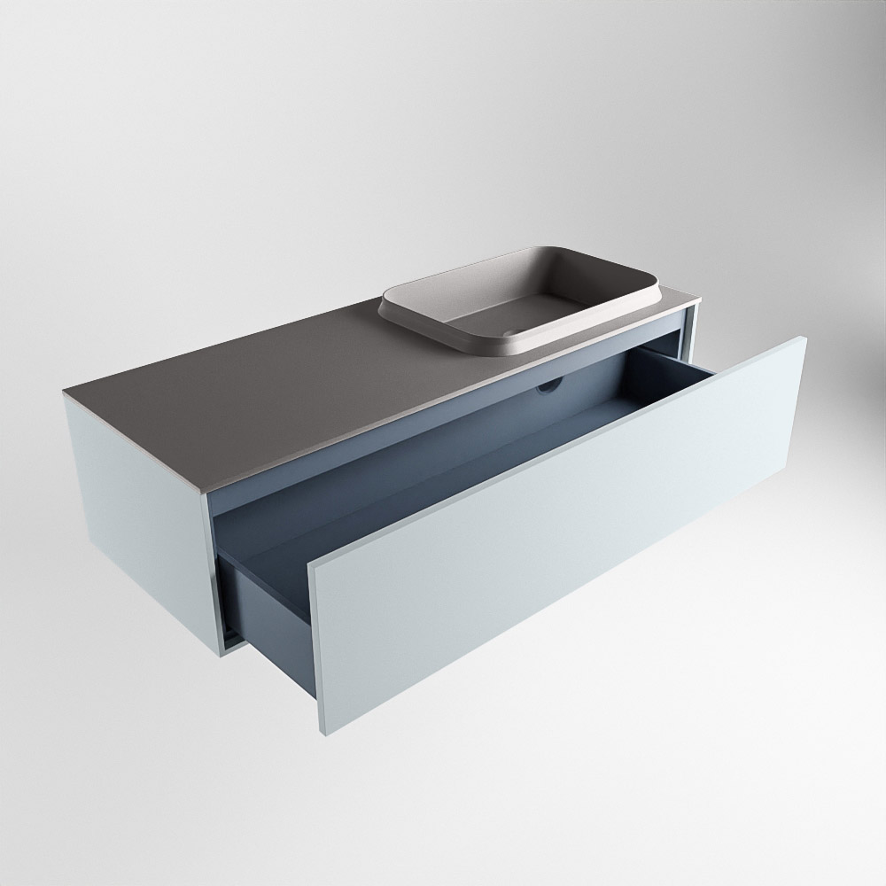 MONDIAZ ERIN 120cm mueble de baño color Clay 1 cajón. Lavabo RIDGE Derecho 1 orificio color Dark Grey. 6 MONDIAZ ERIN 120cm mueble de baño color Clay 1 cajón. Lavabo RIDGE Derecho 1 orificio color Dark Grey. - Imagen 6