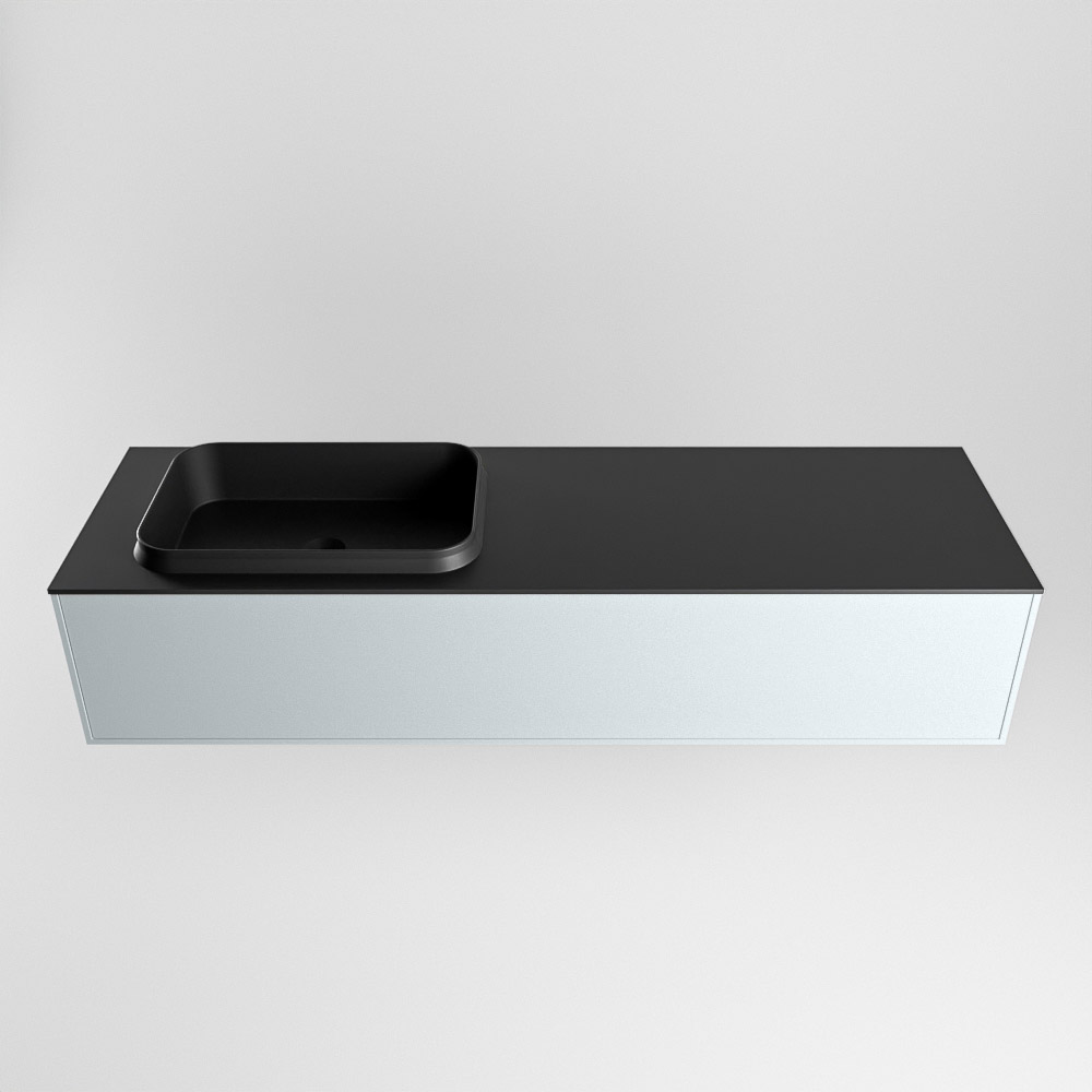 MONDIAZ ERIN 150cm mueble de baño color Clay 1 cajón. Lavabo RIDGE Izquierda sin orificio color Urban. 5 MONDIAZ ERIN 150cm mueble de baño color Clay 1 cajón. Lavabo RIDGE Izquierda sin orificio color Urban. - Imagen 5