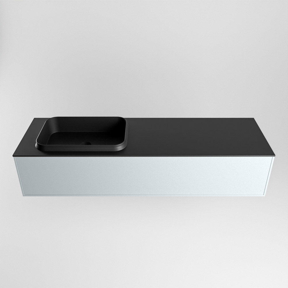 MONDIAZ ERIN 150cm mueble de baño color Clay 1 cajón. Lavabo RIDGE Izquierda 1 orificio color Urban. 5 MONDIAZ ERIN 150cm mueble de baño color Clay 1 cajón. Lavabo RIDGE Izquierda 1 orificio color Urban. - Imagen 5