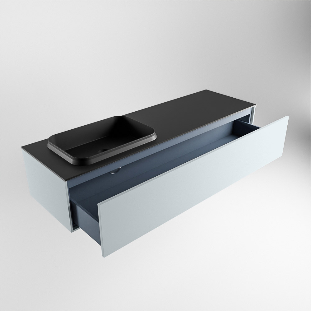 MONDIAZ ERIN 150cm mueble de baño color Clay 1 cajón. Lavabo RIDGE Izquierda sin orificio color Urban. 6 MONDIAZ ERIN 150cm mueble de baño color Clay 1 cajón. Lavabo RIDGE Izquierda sin orificio color Urban. - Imagen 6