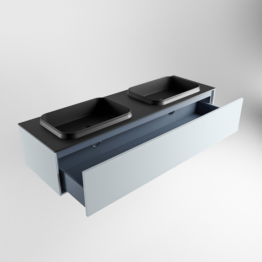 MONDIAZ ERIN 150cm mueble de baño color Clay 1 cajón. Lavabo RIDGE Doble 2 orificios color Urban. 6 MONDIAZ ERIN 150cm mueble de baño color Clay 1 cajón. Lavabo RIDGE Doble 2 orificios color Urban. - Imagen 6