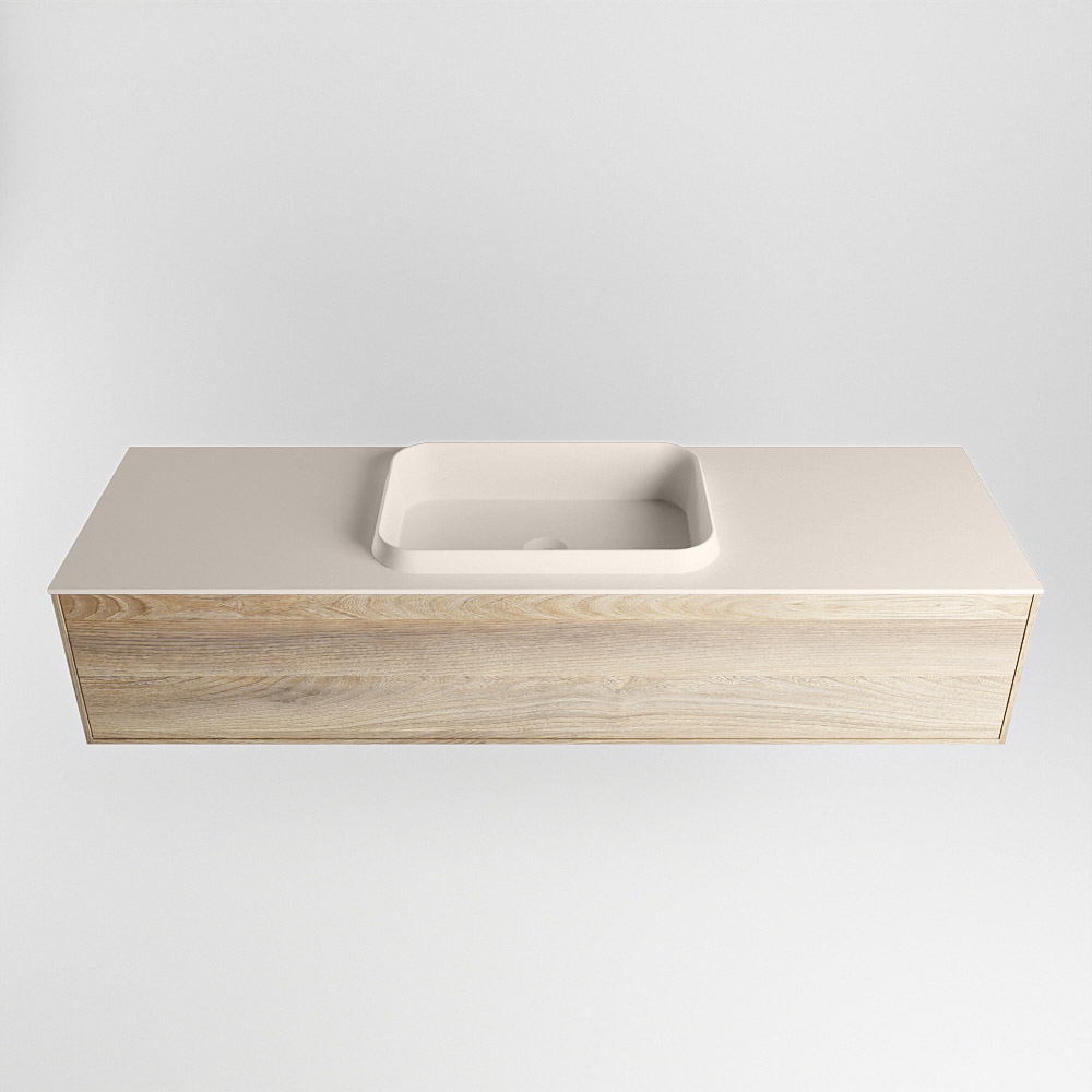 MONDIAZ ERIN 150cm mueble de baño color Dark Brown Grey 1 cajón. Lavabo RIDGE Centro sin orificio color Linen. 5 MONDIAZ ERIN 150cm mueble de baño color Dark Brown Grey 1 cajón. Lavabo RIDGE Centro sin orificio color Linen. - Imagen 5