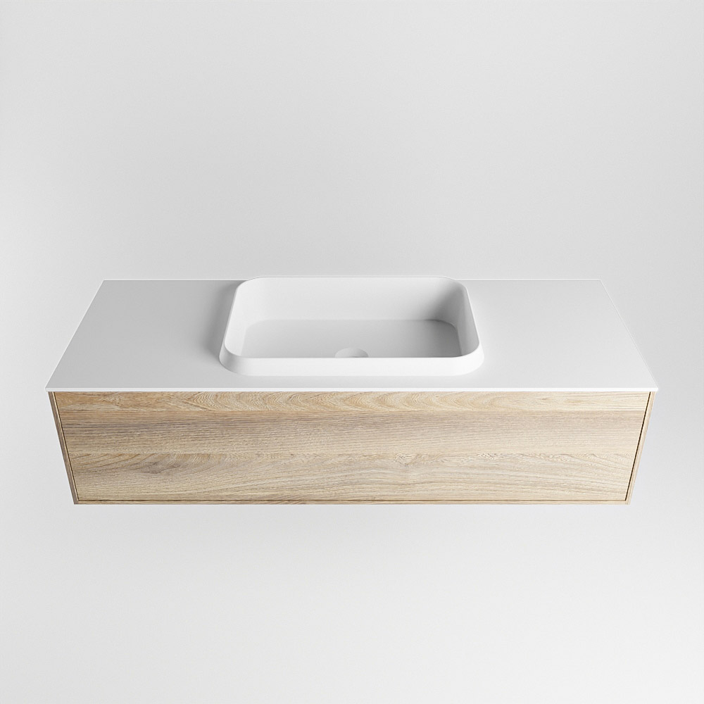 MONDIAZ ERIN 120cm mueble de baño color Dark Brown Grey 1 cajón. Lavabo RIDGE Centro sin orificio color Talc. 5 MONDIAZ ERIN 120cm mueble de baño color Dark Brown Grey 1 cajón. Lavabo RIDGE Centro sin orificio color Talc. - Imagen 5