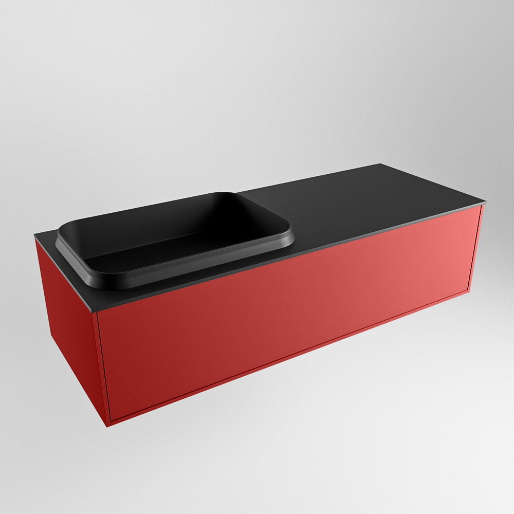 MONDIAZ ERIN 120cm mueble de baño color Fire 1 cajón. Lavabo RIDGE Izquierda 1 orificio color Urban. 4 MONDIAZ ERIN 120cm mueble de baño color Fire 1 cajón. Lavabo RIDGE Izquierda 1 orificio color Urban. - Imagen 4
