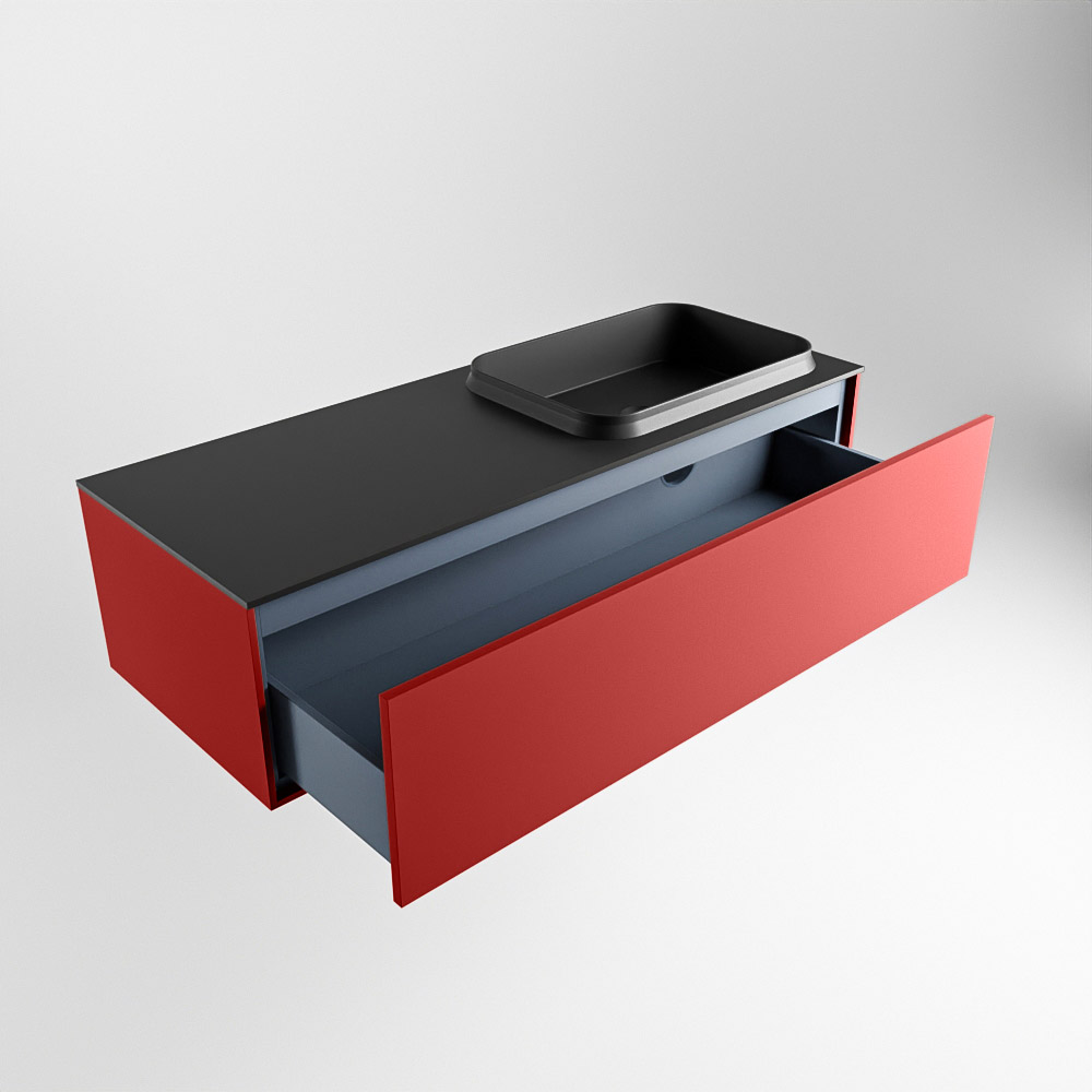 MONDIAZ ERIN 120cm mueble de baño color Fire 1 cajón. Lavabo RIDGE Derecho 1 orificio color Urban. 6 MONDIAZ ERIN 120cm mueble de baño color Fire 1 cajón. Lavabo RIDGE Derecho 1 orificio color Urban. - Imagen 6