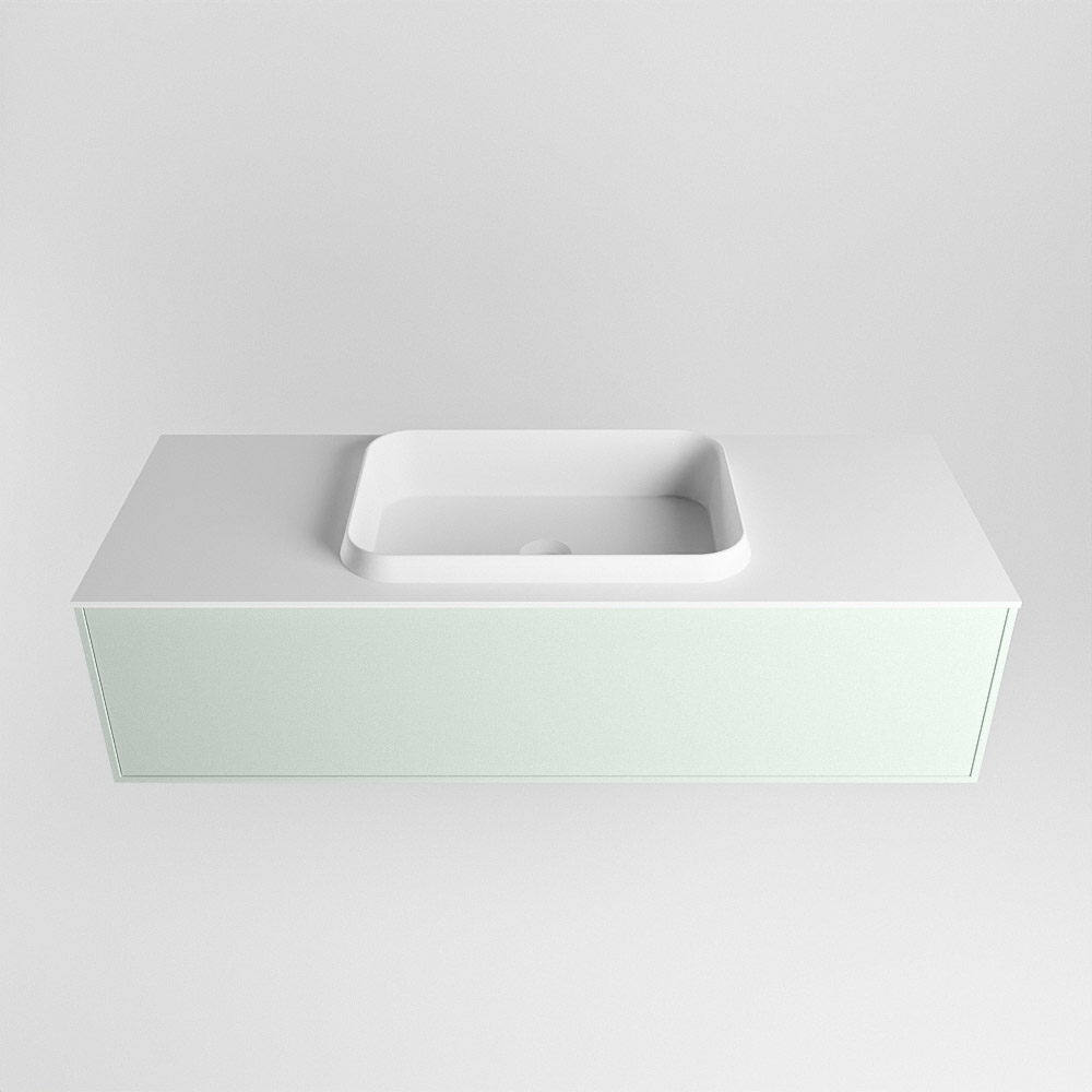MONDIAZ ERIN 120cm mueble de baño color Greey 1 cajón. Lavabo RIDGE Centro 1 orificio color Talc. 5 MONDIAZ ERIN 120cm mueble de baño color Greey 1 cajón. Lavabo RIDGE Centro 1 orificio color Talc. - Imagen 5