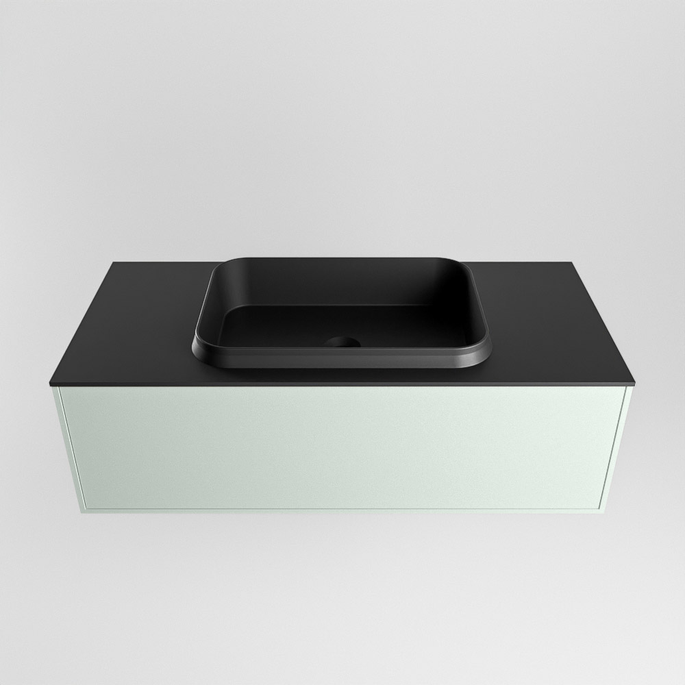MONDIAZ ERIN 100cm mueble de baño color Greey 1 cajón. Lavabo RIDGE Centro 1 orificio color Urban. 5 MONDIAZ ERIN 100cm mueble de baño color Greey 1 cajón. Lavabo RIDGE Centro 1 orificio color Urban. - Imagen 5