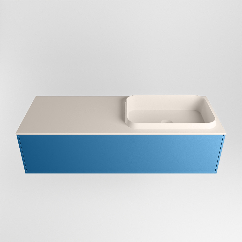 MONDIAZ ERIN 120cm mueble de baño color Jeans 1 cajón. Lavabo RIDGE Derecho sin orificio color Linen. 5 MONDIAZ ERIN 120cm mueble de baño color Jeans 1 cajón. Lavabo RIDGE Derecho sin orificio color Linen. - Imagen 5