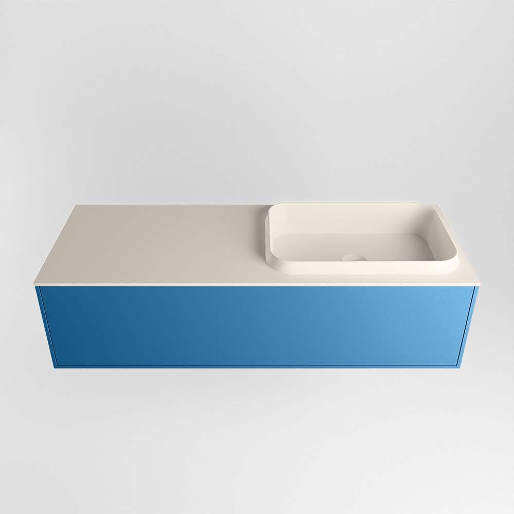 MONDIAZ ERIN 120cm mueble de baño color Jeans 1 cajón. Lavabo RIDGE Derecho 1 orificio color Linen. 5 MONDIAZ ERIN 120cm mueble de baño color Jeans 1 cajón. Lavabo RIDGE Derecho 1 orificio color Linen. - Imagen 5