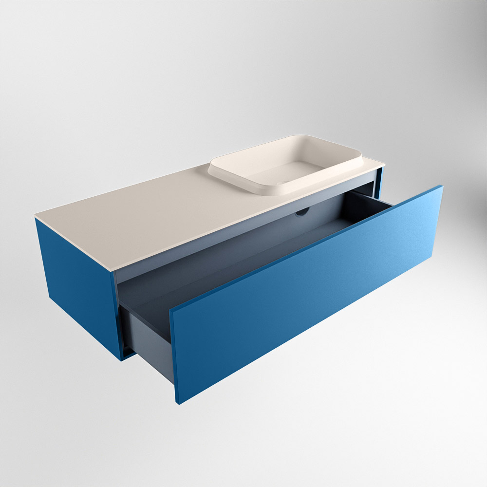 MONDIAZ ERIN 120cm mueble de baño color Jeans 1 cajón. Lavabo RIDGE Derecho 1 orificio color Linen. 6 MONDIAZ ERIN 120cm mueble de baño color Jeans 1 cajón. Lavabo RIDGE Derecho 1 orificio color Linen. - Imagen 6