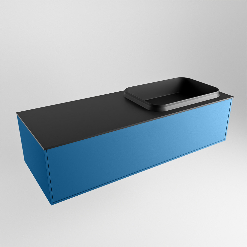 MONDIAZ ERIN 120cm mueble de baño color Jeans 1 cajón. Lavabo RIDGE Derecho sin orificio color Urban. 4 MONDIAZ ERIN 120cm mueble de baño color Jeans 1 cajón. Lavabo RIDGE Derecho sin orificio color Urban. - Imagen 4