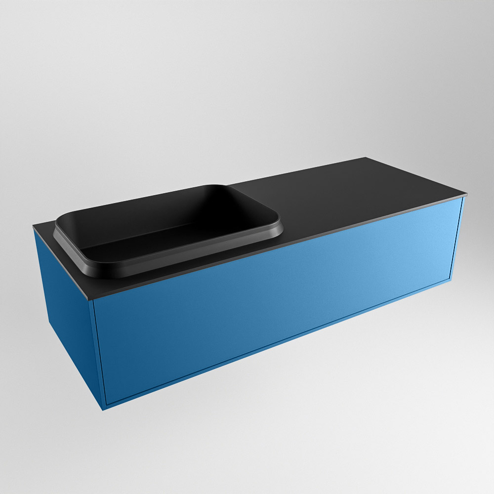 MONDIAZ ERIN 120cm mueble de baño color Jeans 1 cajón. Lavabo RIDGE Izquierda 1 orificio color Urban. 4 MONDIAZ ERIN 120cm mueble de baño color Jeans 1 cajón. Lavabo RIDGE Izquierda 1 orificio color Urban. - Imagen 4