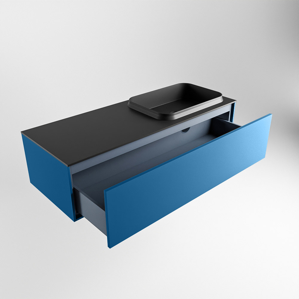 MONDIAZ ERIN 120cm mueble de baño color Jeans 1 cajón. Lavabo RIDGE Derecho sin orificio color Urban. 6 MONDIAZ ERIN 120cm mueble de baño color Jeans 1 cajón. Lavabo RIDGE Derecho sin orificio color Urban. - Imagen 6