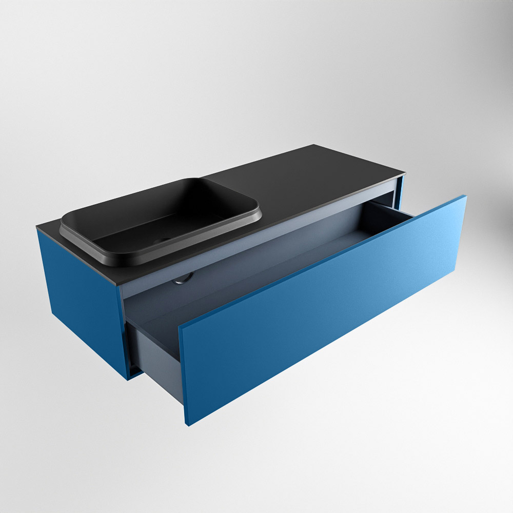 MONDIAZ ERIN 120cm mueble de baño color Jeans 1 cajón. Lavabo RIDGE Izquierda 1 orificio color Urban. 6 MONDIAZ ERIN 120cm mueble de baño color Jeans 1 cajón. Lavabo RIDGE Izquierda 1 orificio color Urban. - Imagen 6