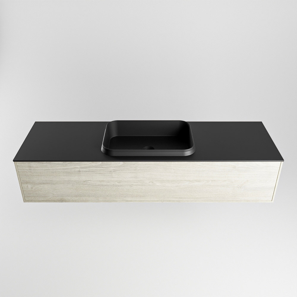 MONDIAZ ERIN 150cm mueble de baño color Light Brown Grey 1 cajón. Lavabo RIDGE Centro 1 orificio color Urban. 5 MONDIAZ ERIN 150cm mueble de baño color Light Brown Grey 1 cajón. Lavabo RIDGE Centro 1 orificio color Urban. - Imagen 5