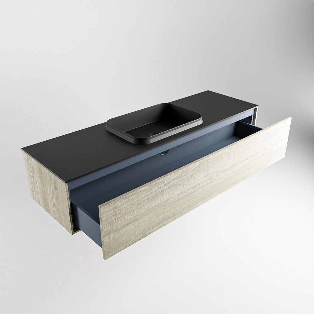 MONDIAZ ERIN 150cm mueble de baño color Light Brown Grey 1 cajón. Lavabo RIDGE Centro 1 orificio color Urban. 6 MONDIAZ ERIN 150cm mueble de baño color Light Brown Grey 1 cajón. Lavabo RIDGE Centro 1 orificio color Urban. - Imagen 6