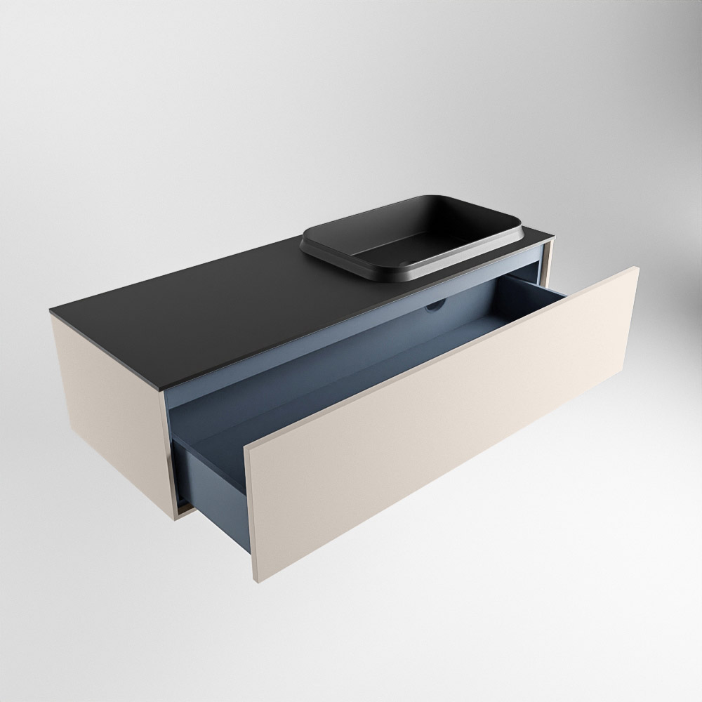 MONDIAZ ERIN 120cm mueble de baño color Linen 1 cajón. Lavabo RIDGE Derecho 1 orificio color Urban. 6 MONDIAZ ERIN 120cm mueble de baño color Linen 1 cajón. Lavabo RIDGE Derecho 1 orificio color Urban. - Imagen 6