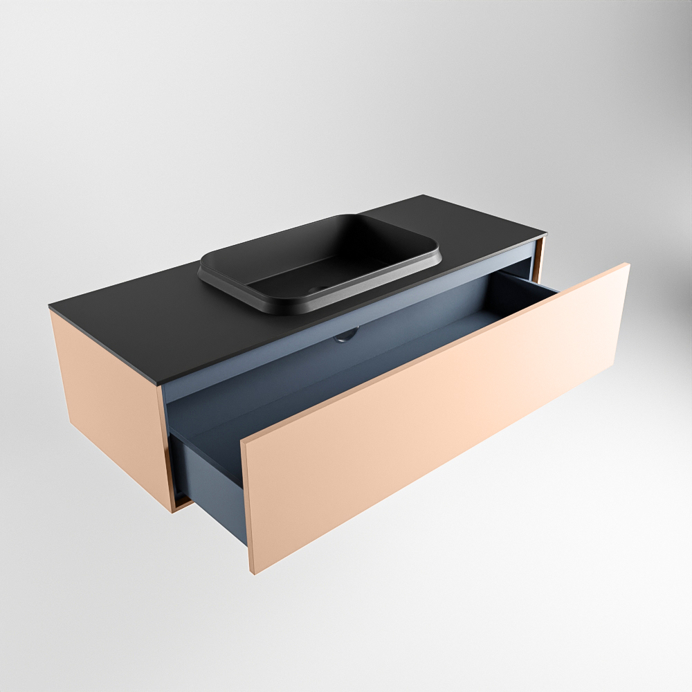 MONDIAZ ERIN 120cm mueble de baño color Rosee 1 cajón. Lavabo RIDGE Centro sin orificio color Urban. 6 MONDIAZ ERIN 120cm mueble de baño color Rosee 1 cajón. Lavabo RIDGE Centro sin orificio color Urban. - Imagen 6