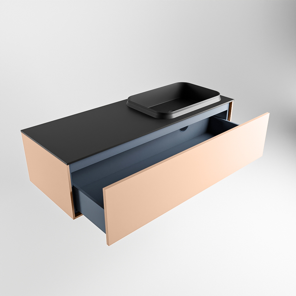 MONDIAZ ERIN 120cm mueble de baño color Rosee 1 cajón. Lavabo RIDGE Derecho 1 orificio color Urban. 6 MONDIAZ ERIN 120cm mueble de baño color Rosee 1 cajón. Lavabo RIDGE Derecho 1 orificio color Urban. - Imagen 6
