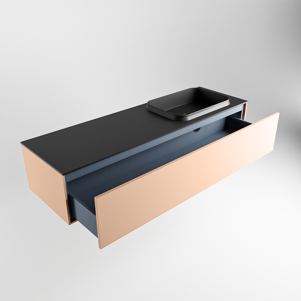 MONDIAZ ERIN 150cm mueble de baño color Rosee 1 cajón. Lavabo RIDGE Derecho sin orificio color Urban. 6 MONDIAZ ERIN 150cm mueble de baño color Rosee 1 cajón. Lavabo RIDGE Derecho sin orificio color Urban. - Imagen 6