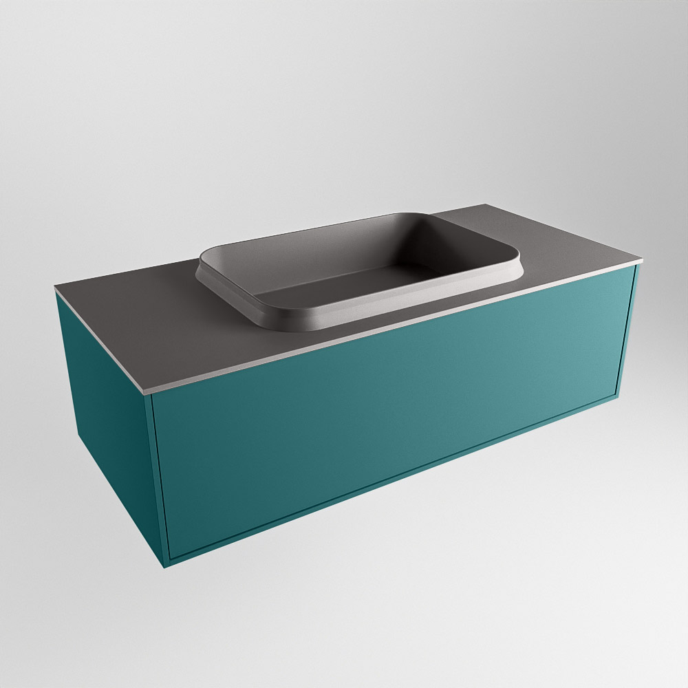 MONDIAZ ERIN 100cm mueble de baño color Smag 1 cajón. Lavabo RIDGE Centro 1 orificio color Dark Grey. 4 MONDIAZ ERIN 100cm mueble de baño color Smag 1 cajón. Lavabo RIDGE Centro 1 orificio color Dark Grey. - Imagen 4