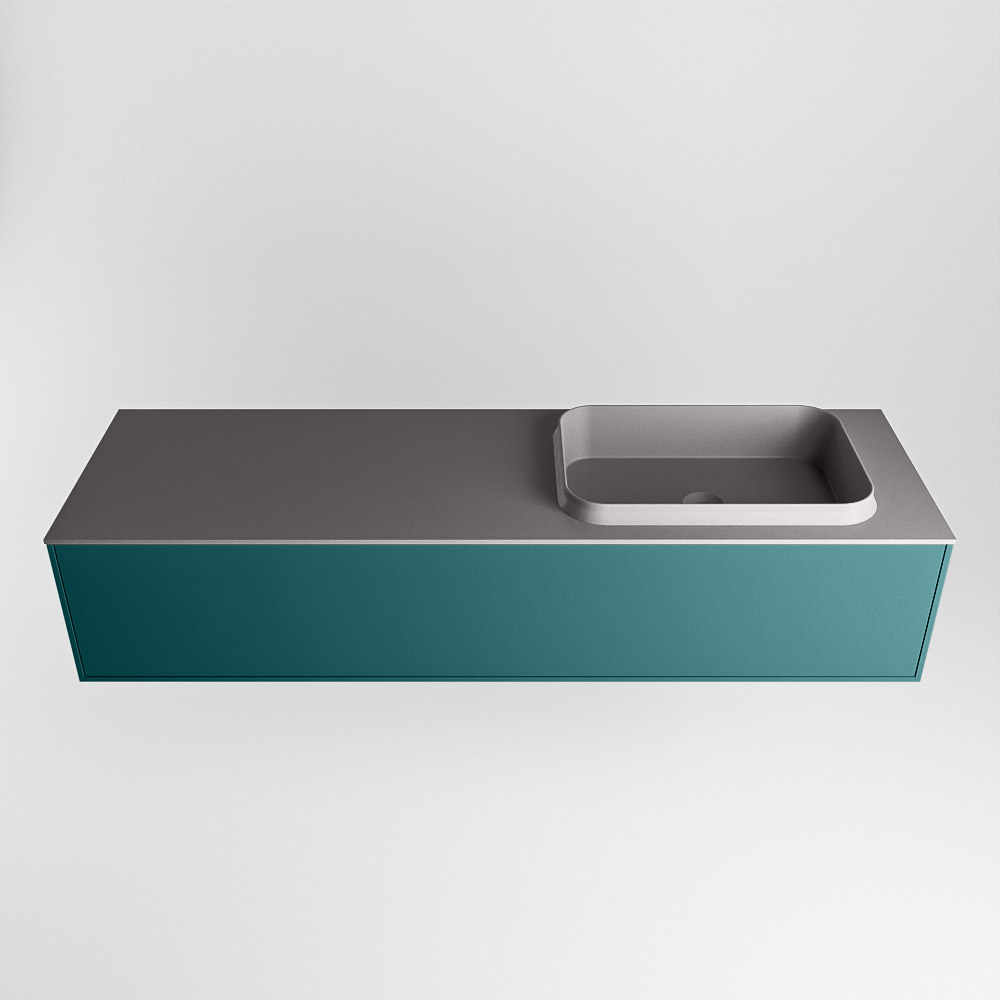 MONDIAZ ERIN 150cm mueble de baño color Smag 1 cajón. Lavabo RIDGE Derecho 1 orificio color Dark Grey. 5 MONDIAZ ERIN 150cm mueble de baño color Smag 1 cajón. Lavabo RIDGE Derecho 1 orificio color Dark Grey. - Imagen 5