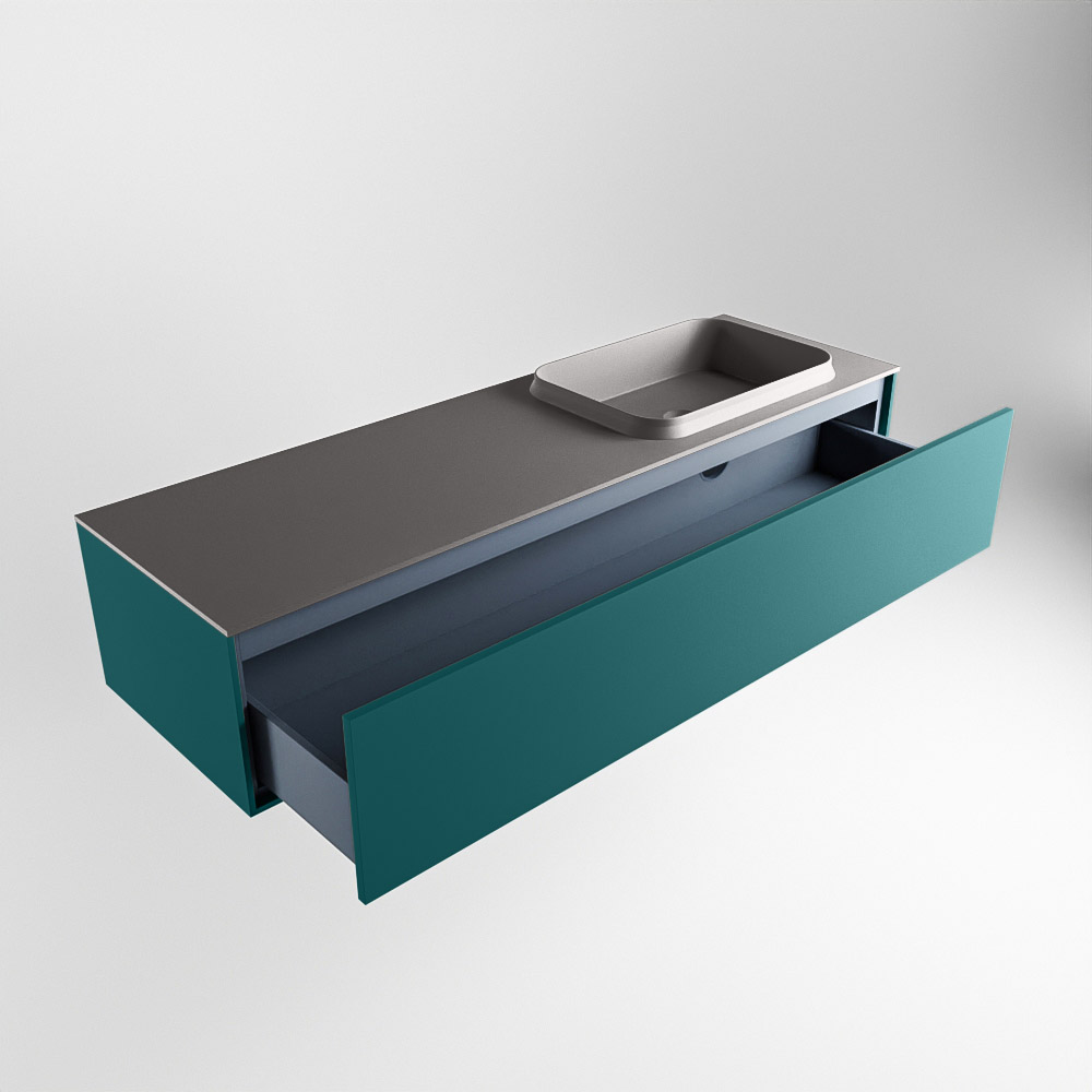 MONDIAZ ERIN 150cm mueble de baño color Smag 1 cajón. Lavabo RIDGE Derecho 1 orificio color Dark Grey. 6 MONDIAZ ERIN 150cm mueble de baño color Smag 1 cajón. Lavabo RIDGE Derecho 1 orificio color Dark Grey. - Imagen 6