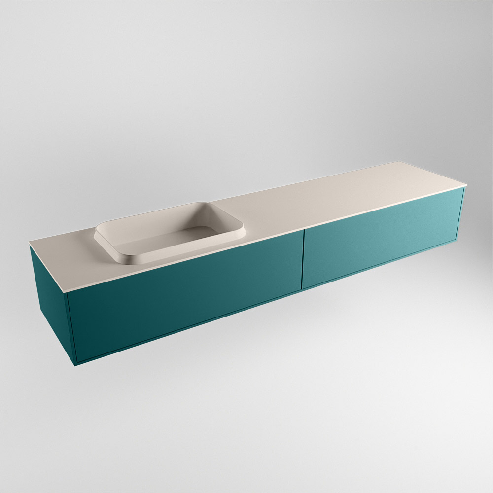 MONDIAZ ERIN 200cm mueble de baño color Smag 2 cajones. Lavabo RIDGE Izquierda sin orificio color Linen. 6 MONDIAZ ERIN 200cm mueble de baño color Smag 2 cajones. Lavabo RIDGE Izquierda sin orificio color Linen. - Imagen 6