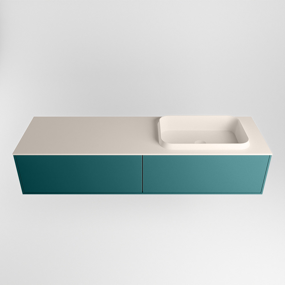 MONDIAZ ERIN 150cm mueble de baño color Smag 2 cajones. Lavabo RIDGE Derecho 1 orificio color Linen. 4 MONDIAZ ERIN 150cm mueble de baño color Smag 2 cajones. Lavabo RIDGE Derecho 1 orificio color Linen. - Imagen 4