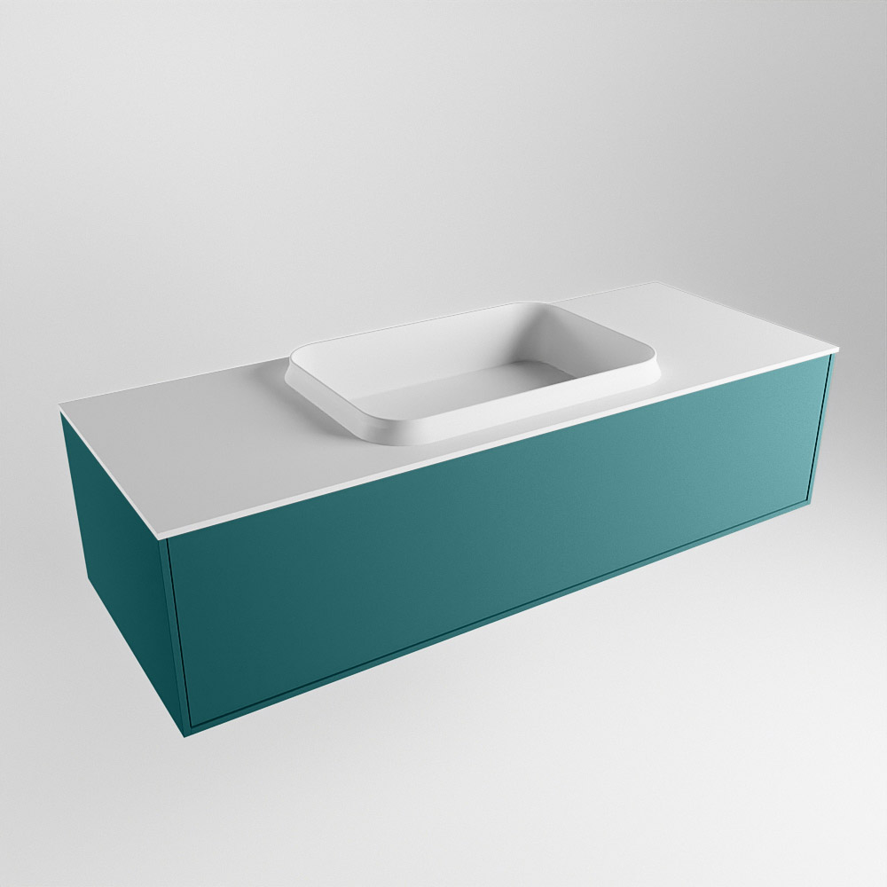 MONDIAZ ERIN 120cm mueble de baño color Smag 1 cajón. Lavabo RIDGE Centro sin orificio color Talc. 4 MONDIAZ ERIN 120cm mueble de baño color Smag 1 cajón. Lavabo RIDGE Centro sin orificio color Talc. - Imagen 4