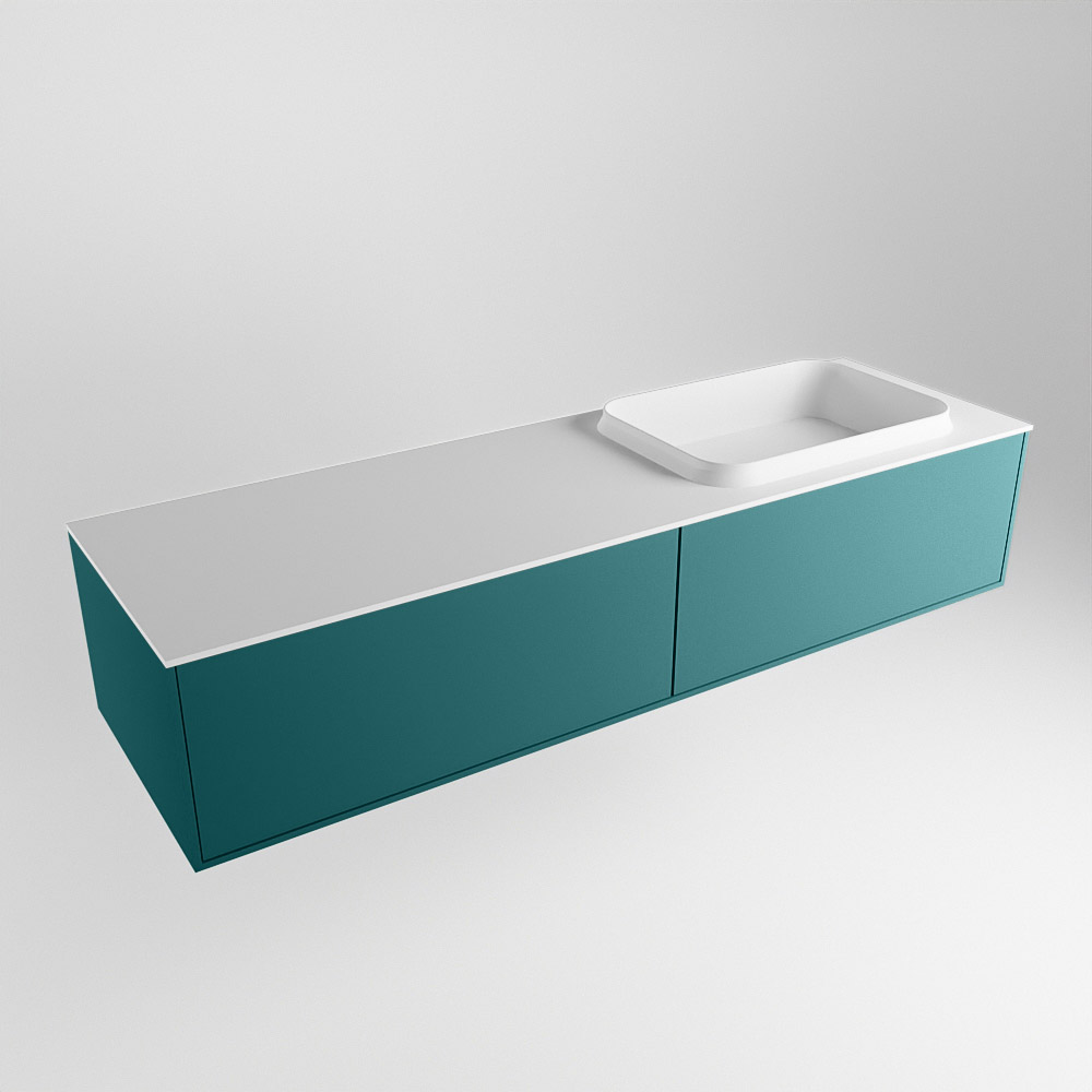 MONDIAZ ERIN 150cm mueble de baño color Smag 2 cajones. Lavabo RIDGE Derecho 1 orificio color Talc. 4 MONDIAZ ERIN 150cm mueble de baño color Smag 2 cajones. Lavabo RIDGE Derecho 1 orificio color Talc. - Imagen 4