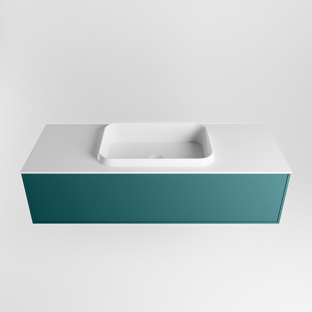 MONDIAZ ERIN 120cm mueble de baño color Smag 1 cajón. Lavabo RIDGE Centro sin orificio color Talc. 5 MONDIAZ ERIN 120cm mueble de baño color Smag 1 cajón. Lavabo RIDGE Centro sin orificio color Talc. - Imagen 5
