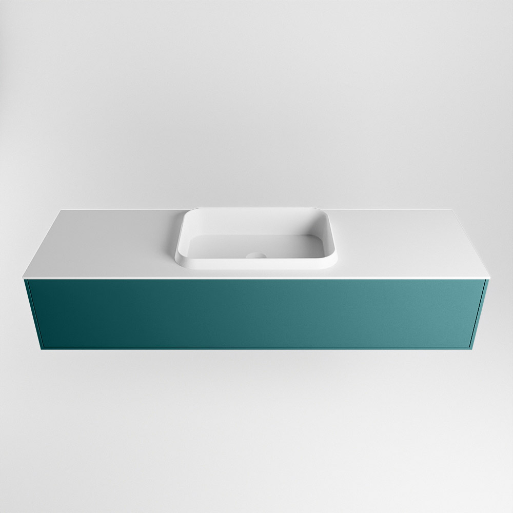 MONDIAZ ERIN 150cm mueble de baño color Smag 1 cajón. Lavabo RIDGE Centro sin orificio color Talc. 5 MONDIAZ ERIN 150cm mueble de baño color Smag 1 cajón. Lavabo RIDGE Centro sin orificio color Talc. - Imagen 5