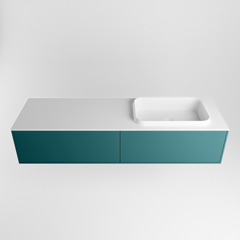 MONDIAZ ERIN 150cm mueble de baño color Smag 2 cajones. Lavabo RIDGE Derecho 1 orificio color Talc. 5 MONDIAZ ERIN 150cm mueble de baño color Smag 2 cajones. Lavabo RIDGE Derecho 1 orificio color Talc. - Imagen 5